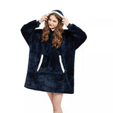 pull plaid femme pas cher bleu foncé