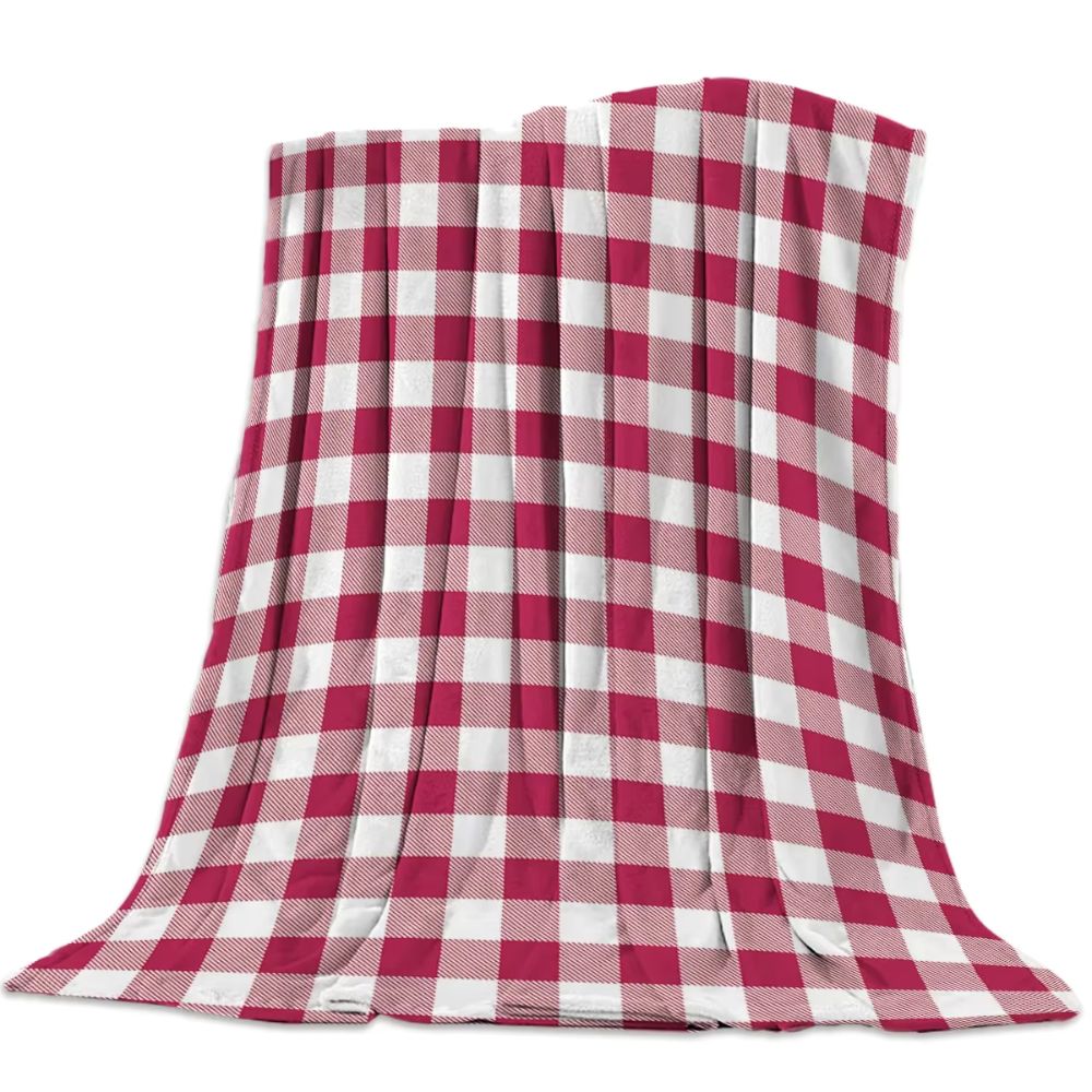 plaid rouge et blanc