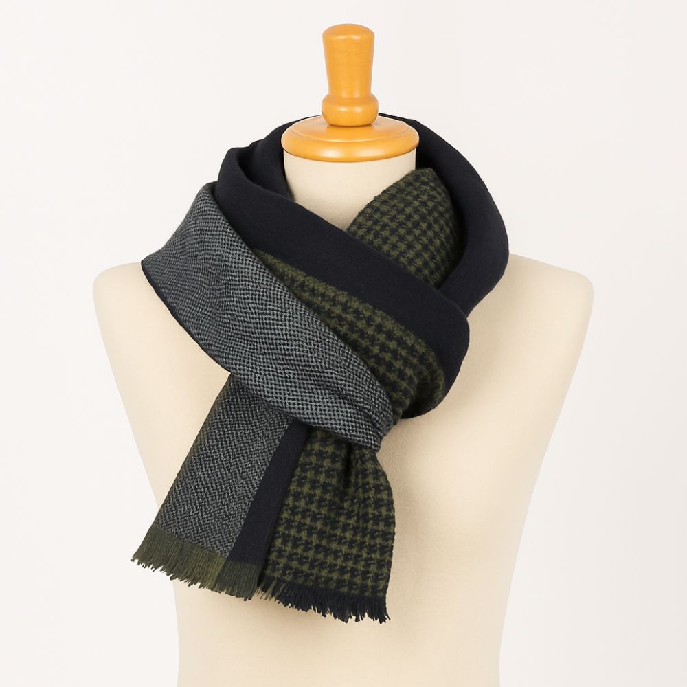 Écharpe Réversible Pour Hommes - Cachemire élégant, Design Espagnol | Automne-hiver, Cadeau Idéal | Plusieurs Coloris