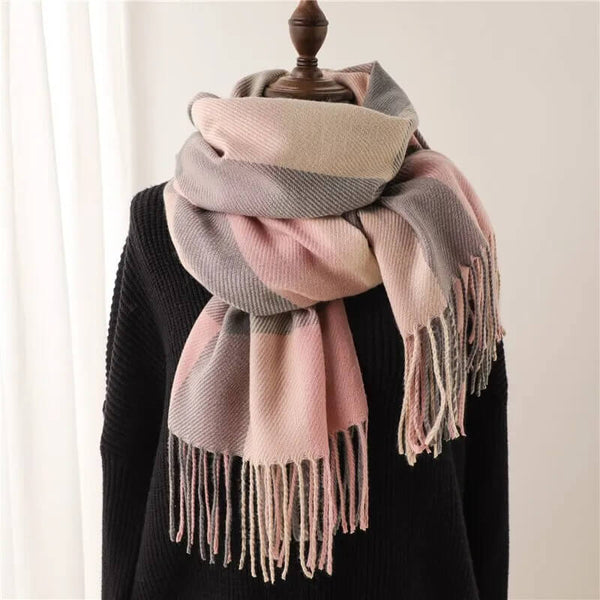 Grosse Echarpe Lain Fine Et Douce Femme Grand Chale Oversize Echarpe