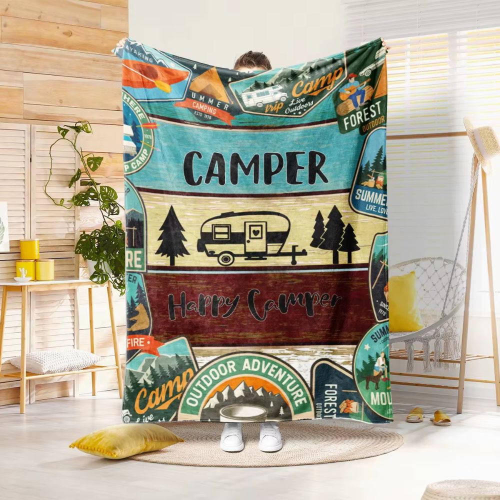 plaid camping car