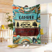 plaid camping car