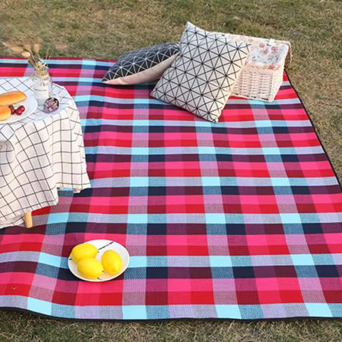 plaid camping