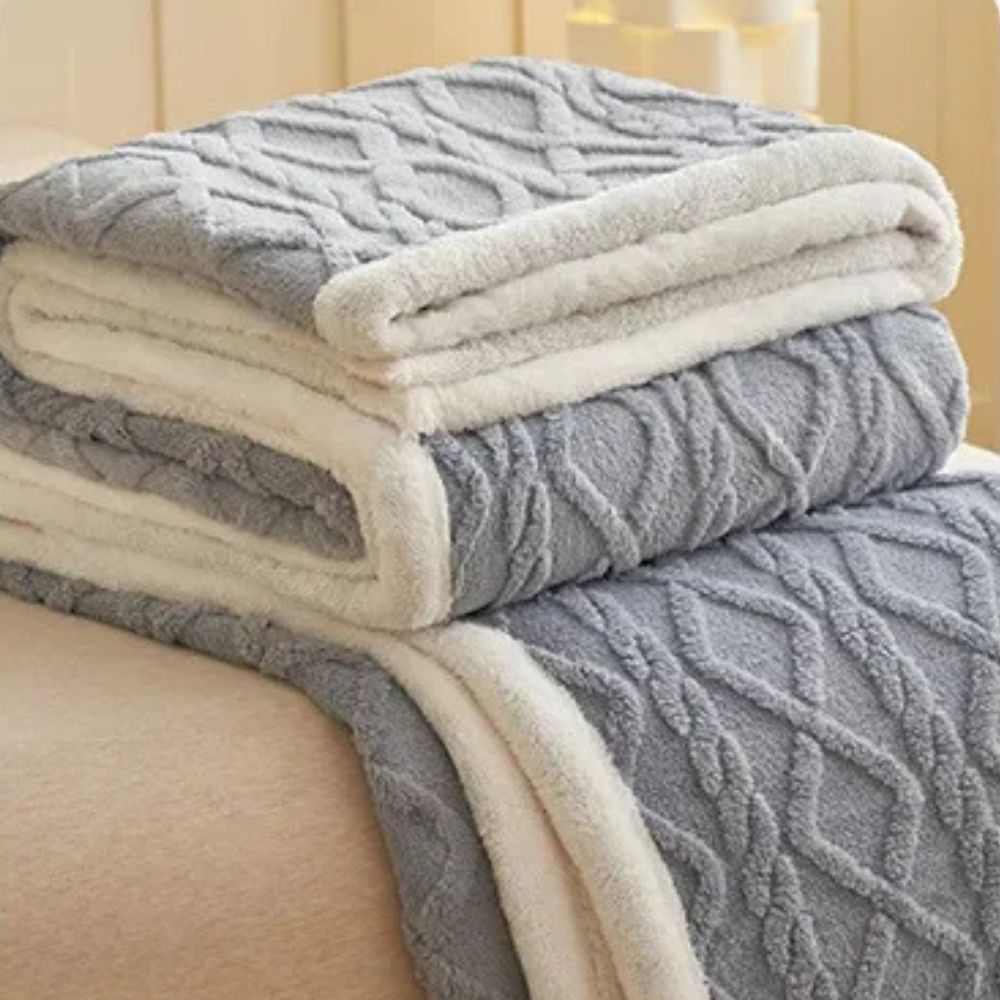 plaid gris et blanc