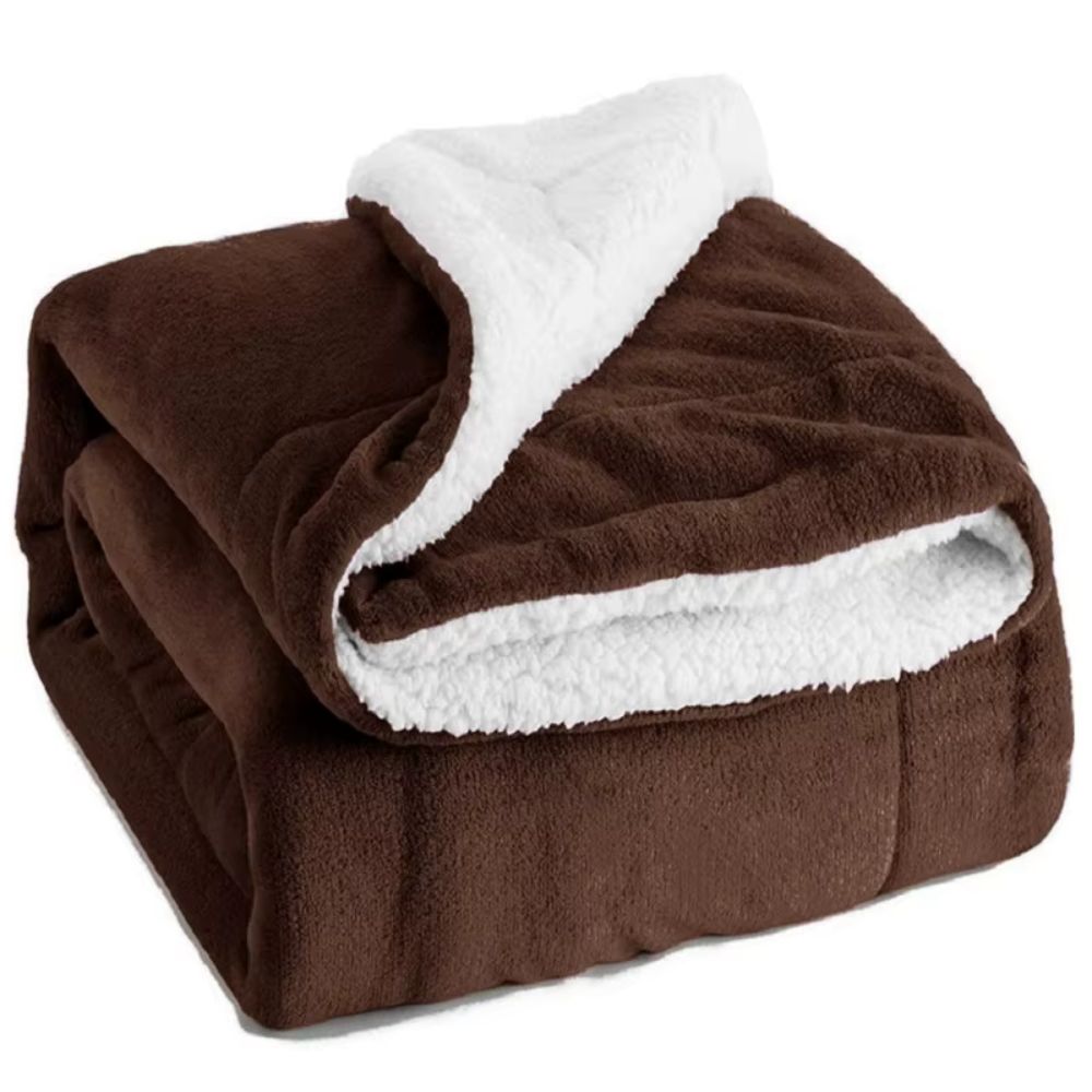 plaid marron foncé