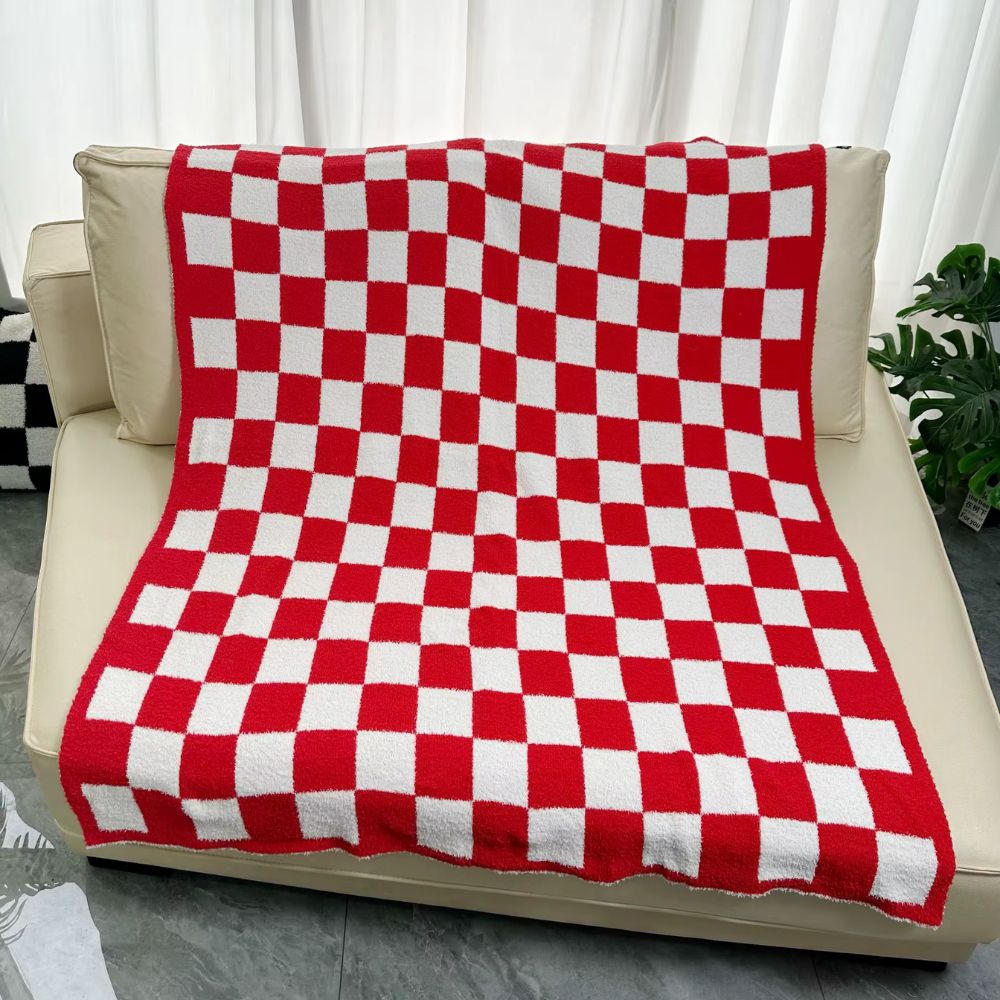 tartan plaid rouge et blanc