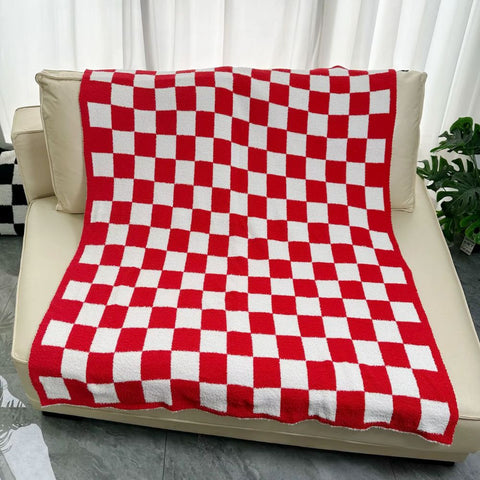tartan plaid rouge et blanc