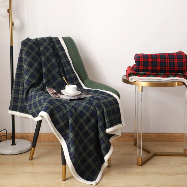 Plaid carreaux noel