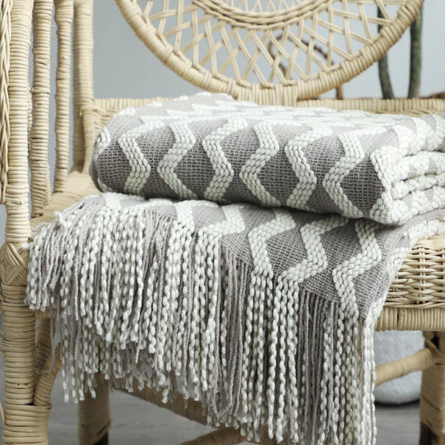 Plaid canapé scandinave