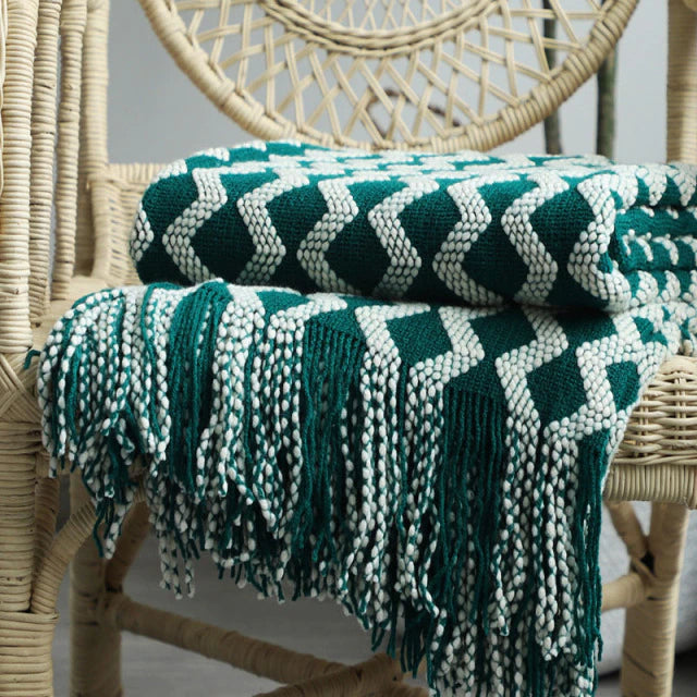 Plaid canapé scandinave