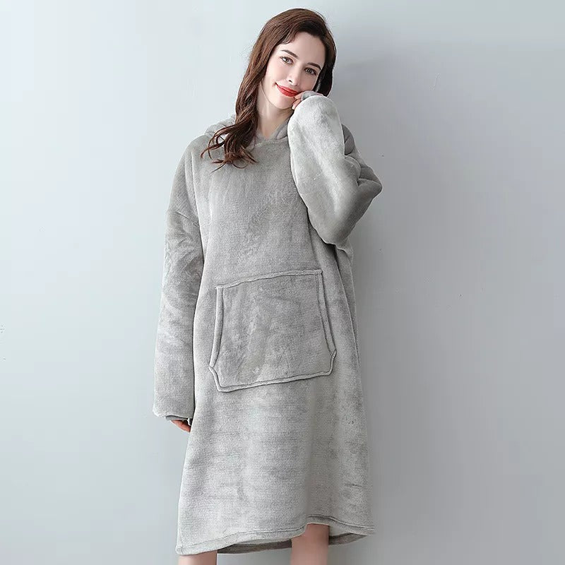 Pull plaid géant