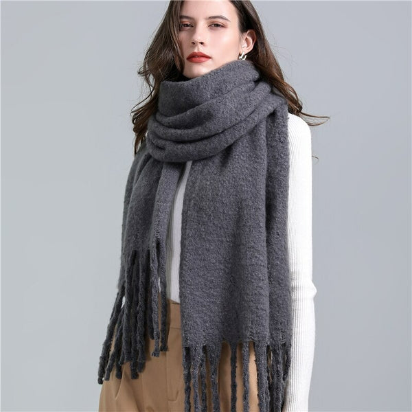 Etole, large écharpe gris perle châle scarf cachemire unie top qualité Etole, large écharpe gris perle châle scarf cachemire unie top qualité