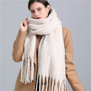 Echarpe plaid blanc